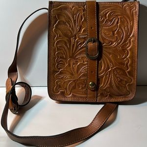 Patricia Nash Brown Embossed Leather Bag
